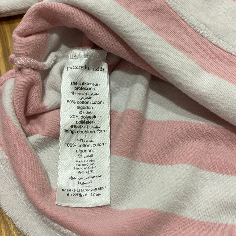 Pottery Barn Kids Pink and White Size 6-12 Months Swimsuit Coverup